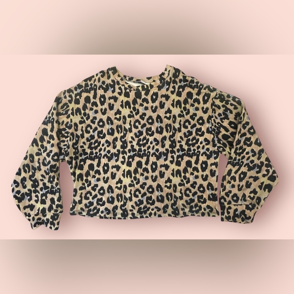 Zara Leopard Print Sweater - Picture 1 of 8